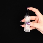 Флакон для парфюма «Прозрачный узор», с распылителем, 15 мл, цвет чёрный - фото 12097593