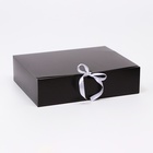 Коробка складная «Чёрная», 31 х 24,5 х 9 см - фото 9156373