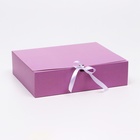 Коробка складная «Сиреневая», 31 х 24,5 х 9 см - фото 321755041