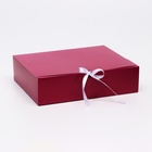 Коробка складная «Бордовая», 31 х 24,5 х 9 см - фото 9156381