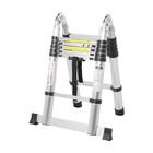 Стремянка-лестница телескопическая ТУНДРА, раскладная, алюминиевая, 1.9×1.9 м - Фото 4