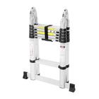 Стремянка-лестница телескопическая ТУНДРА, раскладная, алюминиевая, 1.9×1.9 м - Фото 5