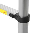 Лестница телескопическая ТУНДРА, алюминиевая, 7 ступеней, 2 м - Фото 8