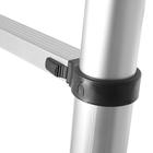 Стремянка-лестница телескопическая ТУНДРА, раскладная, алюминиевая, 2.5×2.5 м - Фото 7