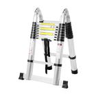 Стремянка-лестница телескопическая ТУНДРА, раскладная, алюминиевая, 2.5×2.5 м - Фото 4