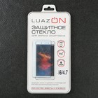 Защитное стекло 2.5D Luazon для iPhone 6/6S, полный клей - фото 51316912