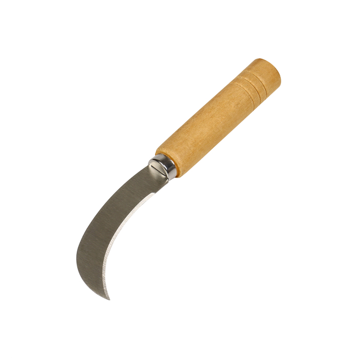 Нож садовый, 18 см, с деревянной ручкой - Фото 1
