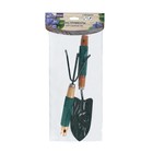 Набор садового инструмента, 2 предмета: совок, рыхлитель, длина 36 см, деревянные ручки с поролоном - Фото 4