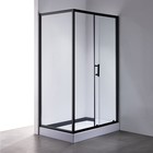 Душевое ограждение Comforty 33B, чёрный профиль, с поддоном, 1200×800×1925 мм - Фото 1