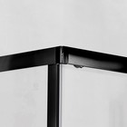 Душевое ограждение Comforty 33B, чёрный профиль, с поддоном, 1200×800×1925 мм - Фото 3