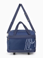 Сумка дорожная 20" на 4 колёсах, отдел на молнии, с увеличением, наружный карман, длинный ремень, синяя - Фото 6