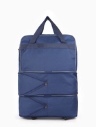 Сумка дорожная 20" на 4 колёсах, отдел на молнии, с увеличением, наружный карман, длинный ремень, синяя - Фото 17