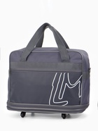 Сумка дорожная 20" на 4 колёсах, отдел на молнии, с увеличением, наружный карман, длинный ремень, серая - Фото 6