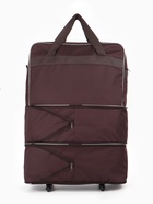 Сумка дорожная 20" на 4 колёсах, отдел на молнии, с увеличением, наружный карман, длинный ремень, коричневая - Фото 8