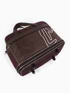 Сумка дорожная 20" на 4 колёсах, отдел на молнии, с увеличением, наружный карман, длинный ремень, коричневая - Фото 7