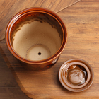 Горшок цветочный ЮТА №3, Коричневый 2,5 л - фото 24591716