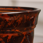 Горшок цветочный Ромб №3 4л, 21х20 см коричневый - фото 24591721