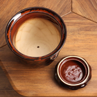 Горшок цветочный Ромб №3 4л, 21х20 см коричневый - фото 24591722