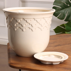 Горшок цветочный ЮТА №2, Белый 5,5 л - фото 24591726