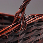 Набор корзин из 2 шт, 39х25х19/33 см, коричневый, ива - фото 24537624