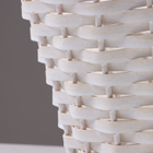 Набор корзин из 2 шт, 39х25х19/3х см, белый, ива - фото 24537631