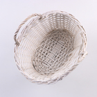 Набор корзин из 2 шт, 39х25х19/3х см, белый, ива - фото 24537632