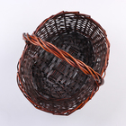 Набор корзин из 3 шт, 38х30х14/33 см, коричневый, ива - фото 24537638