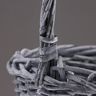 Набор корзин из 3 шт, 33х14/34 см, серый, ива - фото 24537648