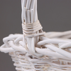 Набор корзин из 3 шт, 43х33х17/40 см, белый, ива - фото 24537678