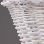 Набор корзин из 3 шт, 43х33х17/40 см, белый, ива - фото 24537679