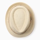 Шляпа мужская MINAKU, цвет бежевый, р-р 58 - Фото 2