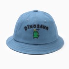 Панама для мальчика MINAKU "Dinosaur", цв. синий, р-р 48 - фото 321755291