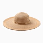 Шляпа женская MINAKU, цв. светло-коричневый, р-р 58 - фото 321755296