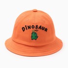 Панама для мальчика MINAKU "Dinosaur", цв. оранжевый, р-р 48 - фото 321755350
