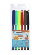 Фломастеры 6 цветов, вентилируемый колпачок  (артикул 1014648)  большой выбор товаров оптом и в розницу по низким ценам с доставкой