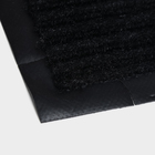 Коврик влаговпитывающий ребристый «Стандарт», 50×80 см, цвет черный - Фото 2