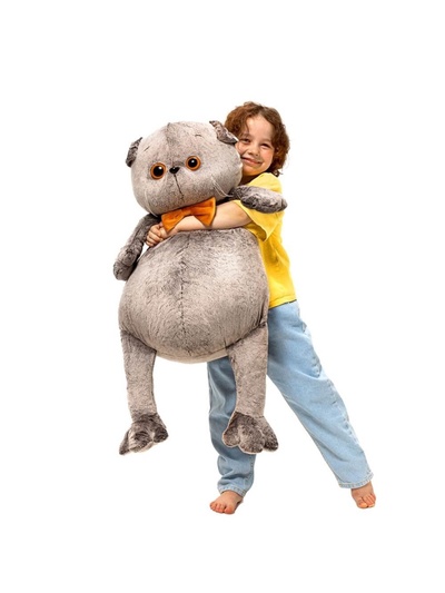 Мягкая игрушка «Басик», с бархатным бантом, 47 см