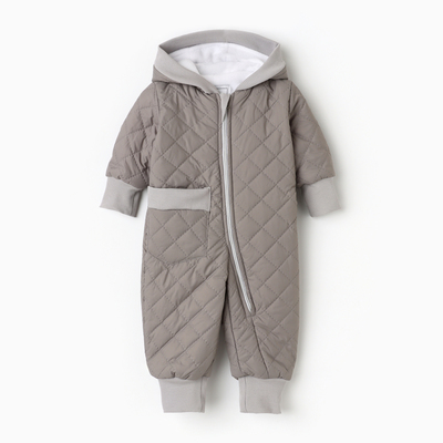 Комбинезон демисезонный «Крошка Я», рост 74-80 см, серый