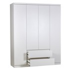 Шкаф четырёхсекционный Polini kids Simple 1920, с ящиками, 1602×505×2000 мм, цвет белый 10644613 - фото 319555619