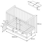Кроватка детская Polini kids Simple 310-03, цвет графит - фото 119068074 Кроватка детская Polini kids Simple 310-03, цвет графит - фото 119068074