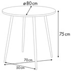 Стол обеденный Polini Home London, цвет серый-белый 10644626