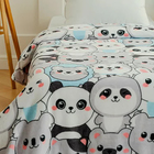 Плед Павлинка Зверюшки 100х150см, аэрософт 190 г/м, пэ100% - фото 24538072