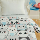 Плед Павлинка Зверюшки 100х150см, аэрософт 190 г/м, пэ100% - фото 24631411