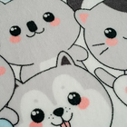 Плед Павлинка Зверюшки 100х150см, аэрософт 190 г/м, пэ100% - фото 24538073