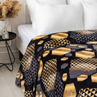 Плед Павлина Голд Гламур 150х200см, аэрософт 190г/м, пэ100% - фото 24631420