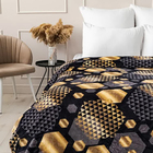 Плед Павлина Голд Гламур 150х200см, аэрософт 190г/м, пэ100% - фото 24538106