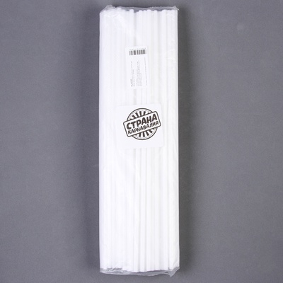 Палочки для шаров, d=5 мм, 100 шт., белые