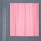 Трубочка для шаров и флагштоков, d=5 мм, цвет розовый, набор 100 шт. - фото 321756340