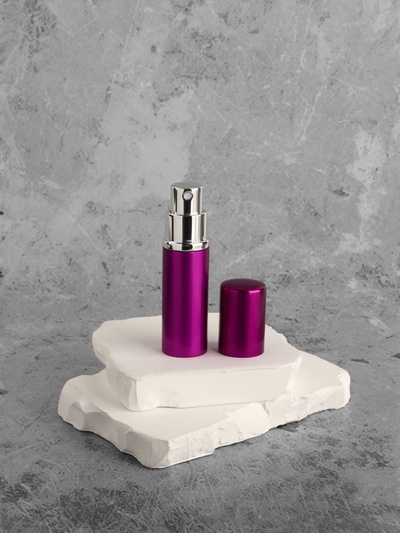 Флакон для парфюма, с распылителем, 10 мл, фиолетовый