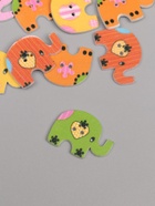 Набор пуговиц декоративных дерево «Слоники», набор 12 шт., 3×2.6 см - Фото 3